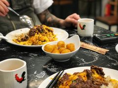 滑蛋牛肉虾仁饭-有章牛杂(石厦店)