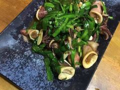 韭菜炒带籽笔管-老东镇啤酒屋海鲜加工·蒸汽海鲜·海鲜烧烤(台东店)