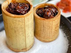 炭烧鲍鱼红烧肉-柒园·三十年创意杭帮菜(龙湖滨江天街店)
