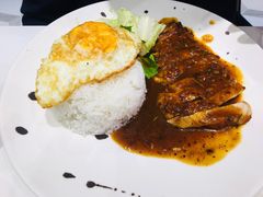 黑椒带骨猪扒双蛋饭-柠檬树茶餐厅(海雅缤纷城店)