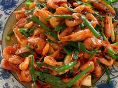 韭菜炒漓江虾-生态苑农庄(十里画廊遇龙河店)