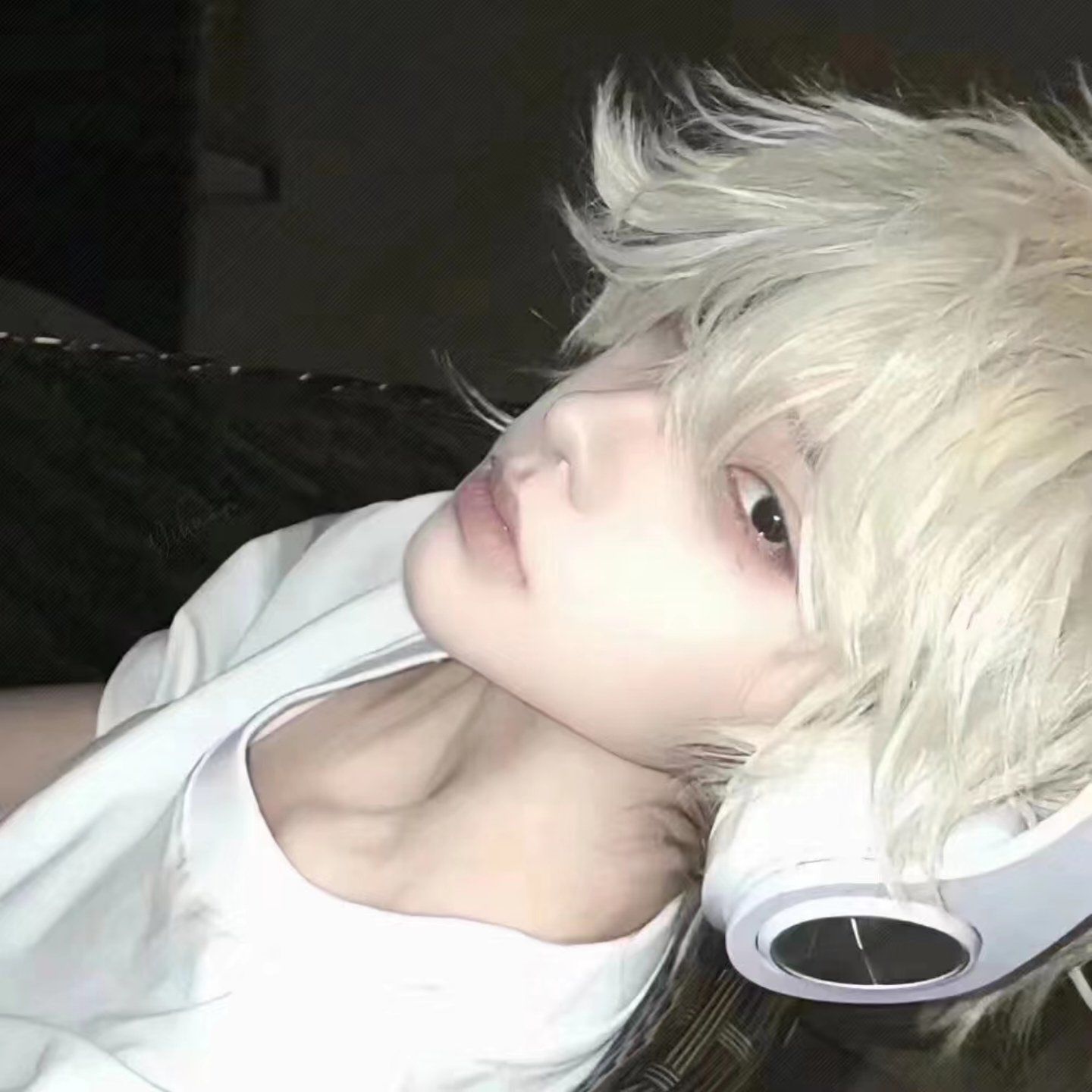 白毛帅哥#今日发色#男生发色「哈尼hair salon