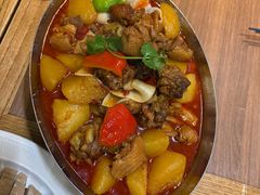 大盘鸡自带皮带面-贯贯吉·清真餐厅(浙江中路店)