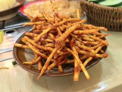 糊辣壳拌折耳根-钱摊摊安顺夺夺粉火锅(宏大广场店)
