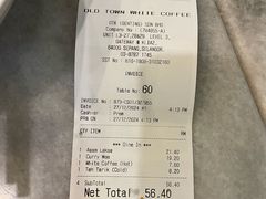 账单-Old Town White Coffee(gateway@klia2)