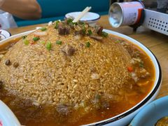 浇汁牛肉锅巴-老二龙虾馆(贵池路店)