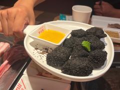 墨鱼汁黑金鸡块-炉小哥烤肉(朗悦公园茂店)