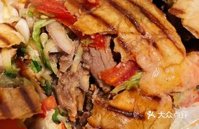 Half Chicken and Beef Roast