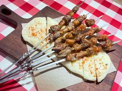 一把羊肉串配烤馕-西贝(南开大悦城店)
