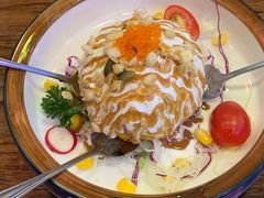 炸温泉蛋土豆泥沙律-仙隐小鹿中華の日料(正弘城店)