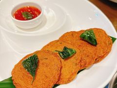 红咖喱炸鱼饼配甜辣酱-帕蓝·暹罗料理(大学路店)