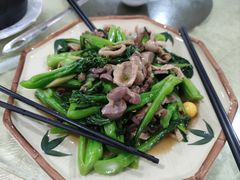 鸡什炒菜心-区海鸡场饭店(石壁店)