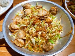头菜粉丝爆扇贝-王慧洁开口虾水饺·地道东北菜(银泰城店)