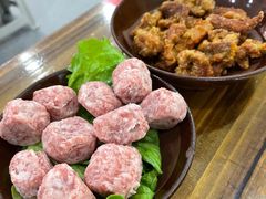 肉圆子-笔记安顺夺夺粉火锅