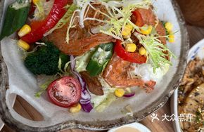 Grilled Large Shrimp Warm Salad
