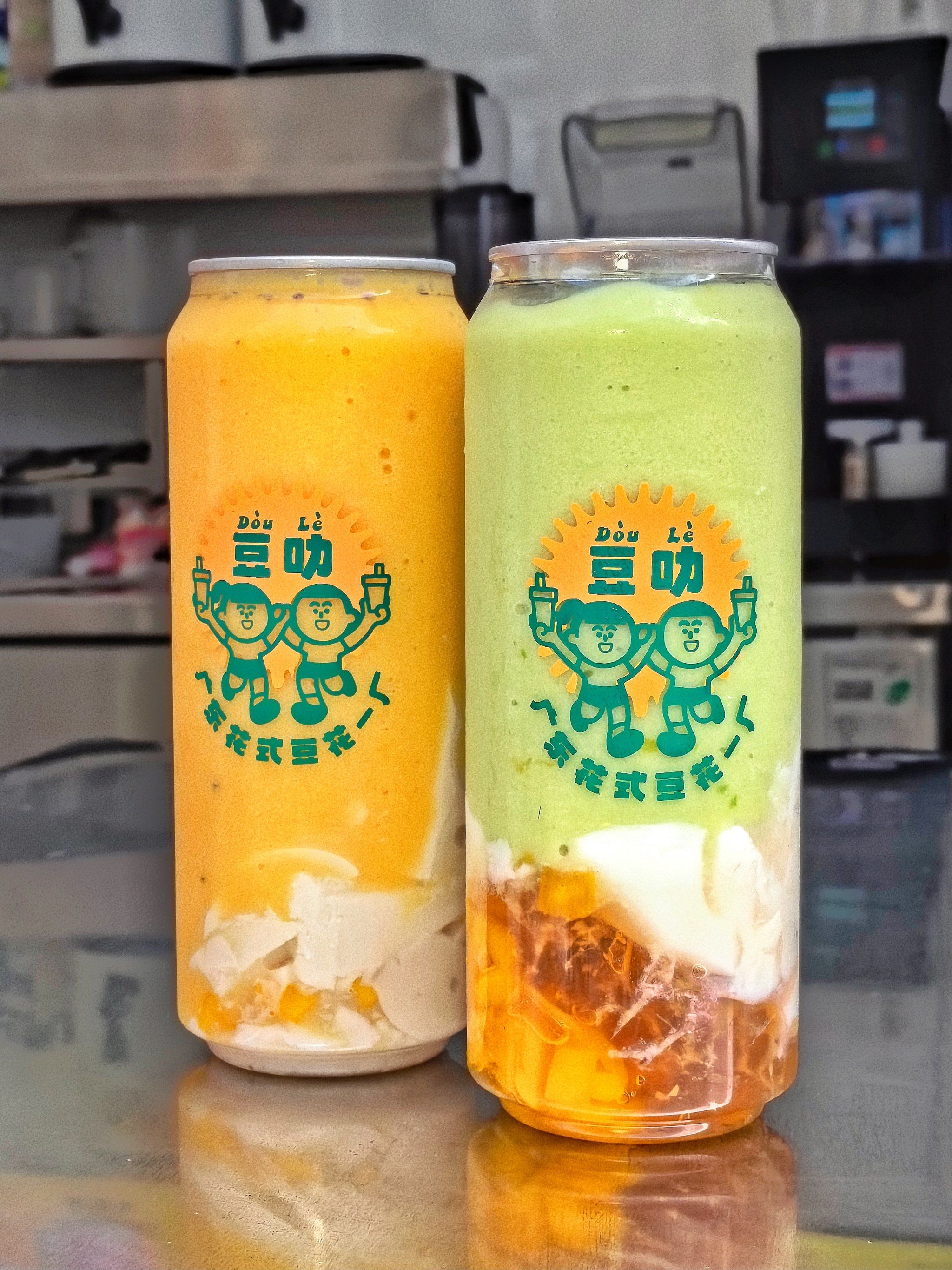 n下班后没想到喝到这么让人惊喜的豆花奶茶07!