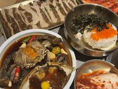 -草家酱蟹炭火烤肉店(珲春南路一店)