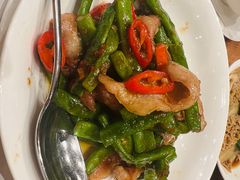 XO酱四季豆炒松阪猪-鼎泰丰(德基广场店)