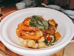 九层塔三杯大明虾-宴南庭·闽味私房菜