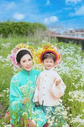 -后宫·古装汉服京剧儿童亲子全家福摄影