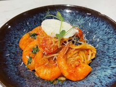 鲜茄茸大虾配马斯卡朋意大利面-BE BRIGHT KITCHEN(正佳广场店)