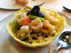 金盏虾球炒爽菜-三号黄浦会Canton Table