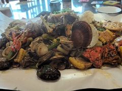 -东来菜馆•手抓海鲜家常菜•海鲜锅贴(鸽子窝店)
