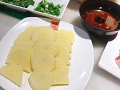 水爆土豆片-京门老爆三·铜锅涮肉 爆肚(望京店)
