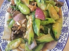 丝瓜炒鹅杂-下村新强记烧鹅店