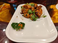 炸茄子-刘胖子家常菜·蹄花焖藕(中南店)