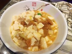 鸡汤虾仁豆腐-绿茶餐厅(松江万达店)