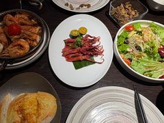 橄榄油蒜香煎虾-庐灶江南·江南菜·四合院Bistro(东直门雍和宫·原华侨宾馆店)