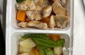 Tender Pan-Fried Chicken Breast with Hot Seasonal Vegetables Bowl (No Staple Food)