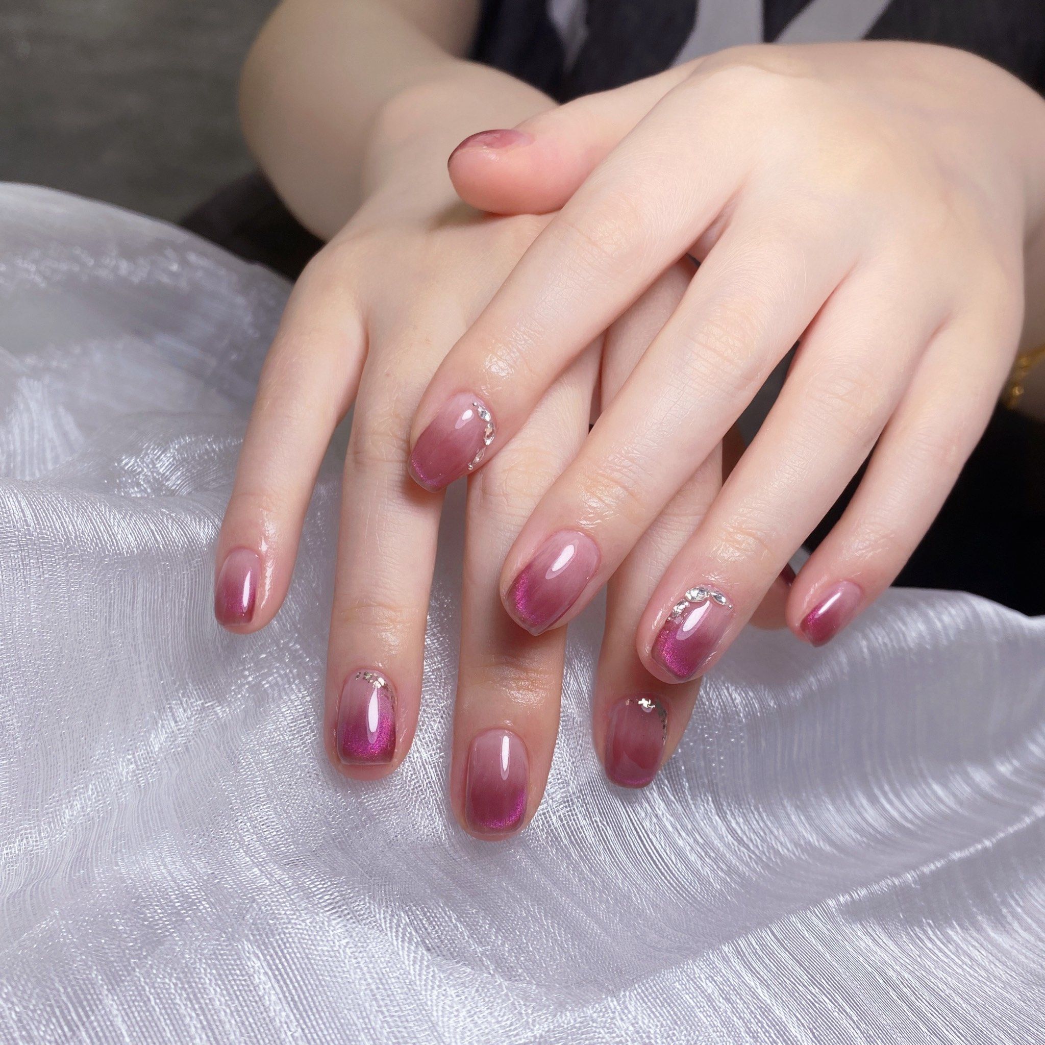 纯欲风美甲 太美了6015