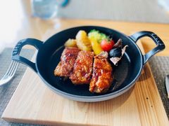 脆皮蜜汁鸡排-香樟花园法式铁板烧(恒隆广场店)