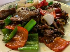 碧绿炒牛肉-崖口红树林海鲜餐厅