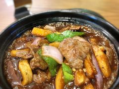 黑椒牛肉茄子饭-玥记茶餐厅(十字门华发商都一期绸带店)
