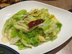 炝炒牛菜心-耶里夏丽·新疆菜·28年喀什老馆(田林东路店)