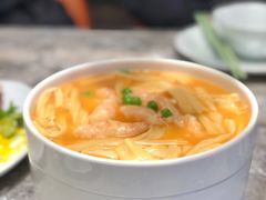 虾汤煮手工鲜腐竹-四道菜·福建菜馆(新街口金鹰店)
