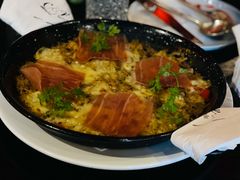 伊比利亚火腿鸡肉奶油芝士饭-C&R西班牙餐厅