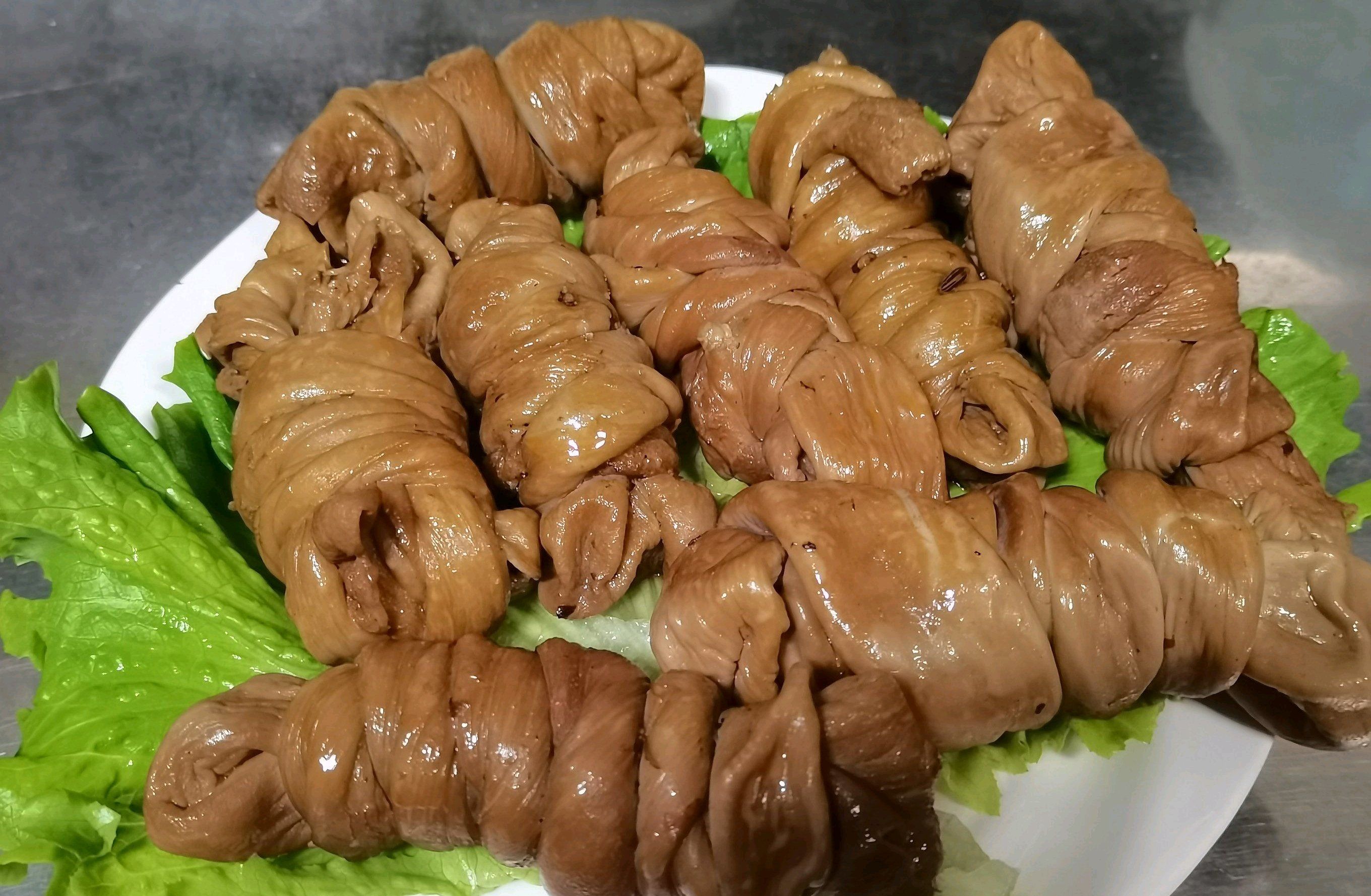 长见识了,第一次吃到这样美味的羊捆肠,有