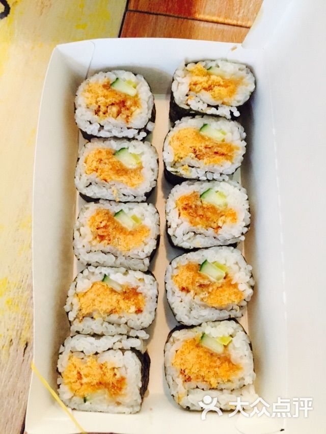 鲜目录寿司香松蛋黄卷图片-北京日本料理-大众点评网
