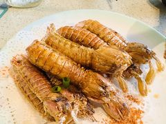 镇店椒盐皮皮虾-巧克力渔家.小船海鲜胶东菜(三浴场店)