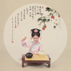 -后宫·古装汉服京剧儿童亲子全家福摄影