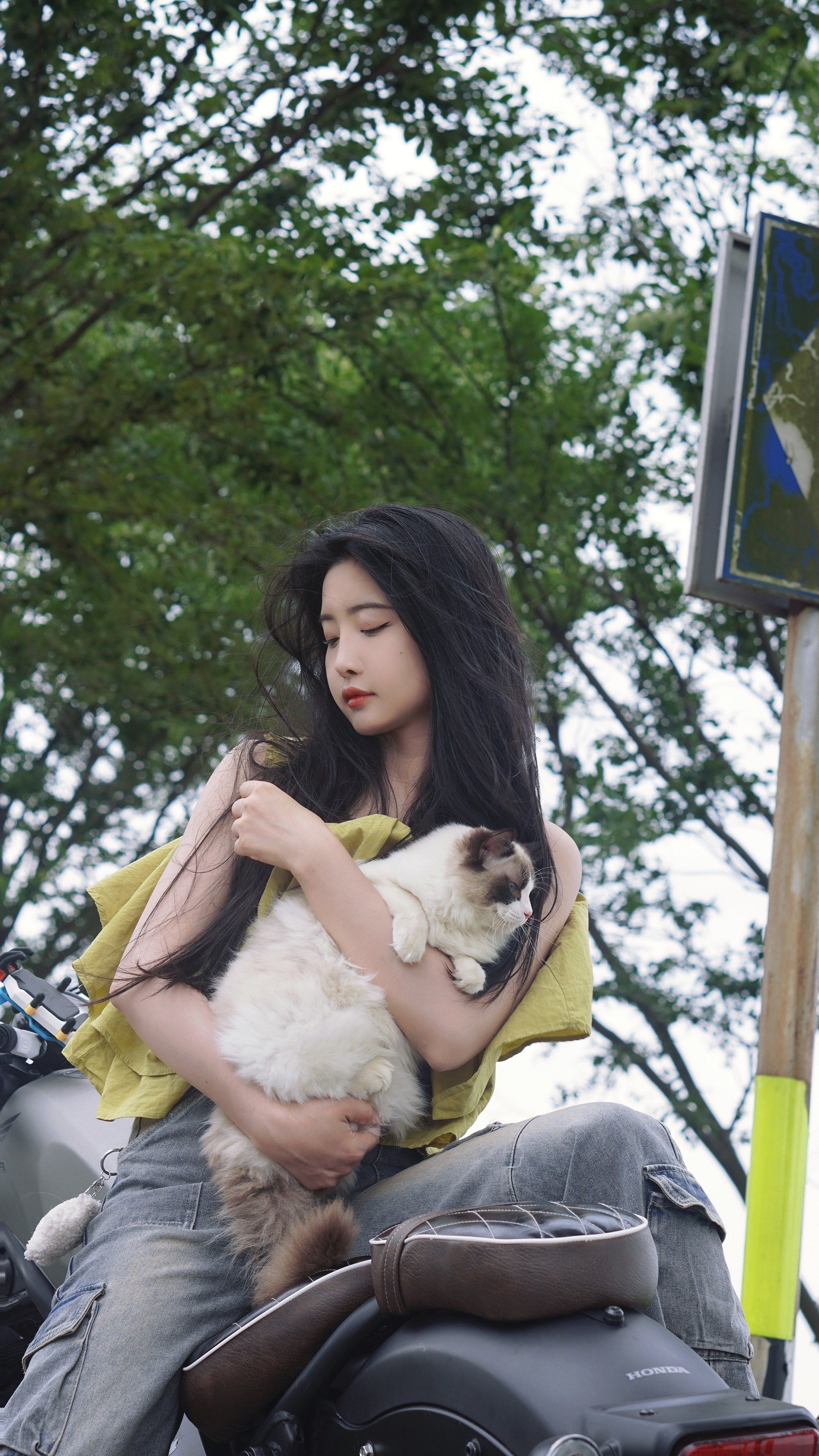 性感美女悠闲坐姿