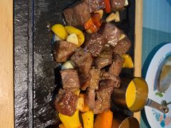 田园澳洲骰子牛肉-蜜桃花开·中西融合菜E&W(南长街店)