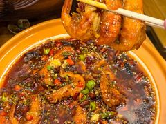 -东来菜馆•手抓海鲜家常菜•海鲜锅贴(鸽子窝店)