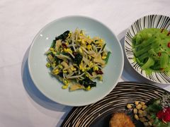 菠菜豆芽拌面筋-汉唐宴长安食府