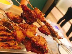 秦川黄牛招牌烤肉筋-叁宝烧烤 西安烧烤 领跑品牌(学府路店)