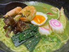 菠菜汁海鲜拉面-赤稻·日式料理(禅城店)